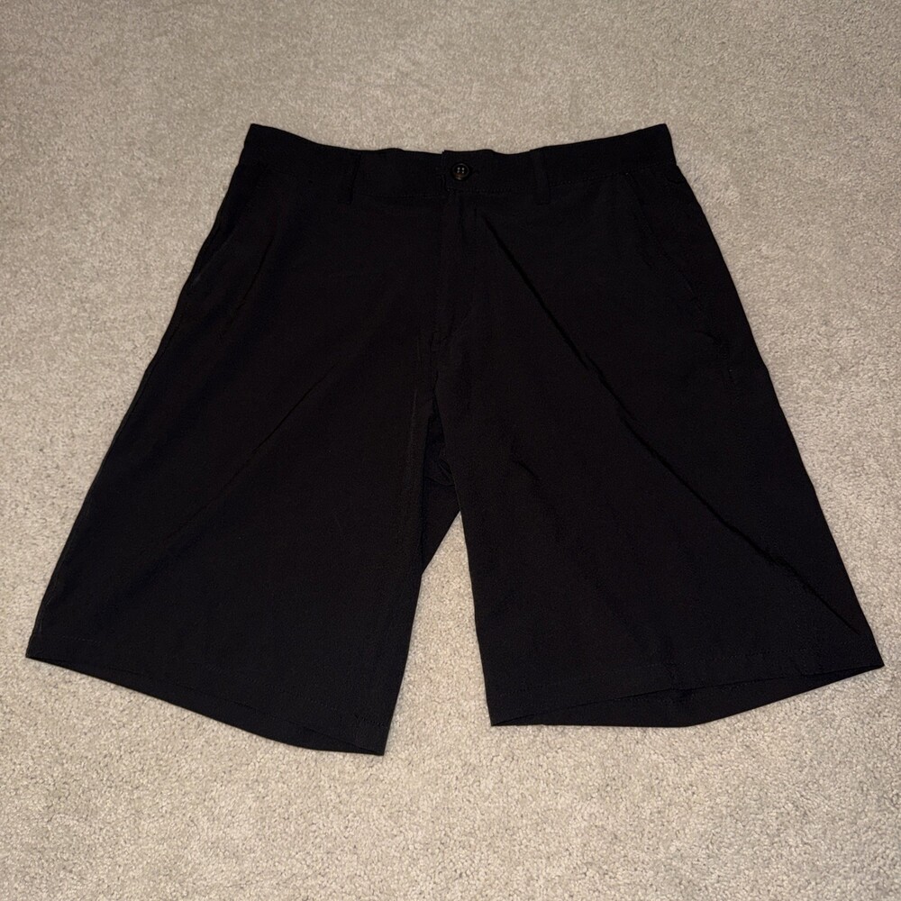 CB Sports Flex 4 Way Stretch Men's Golf Shorts Black Size Medium 11" Inseam EUC